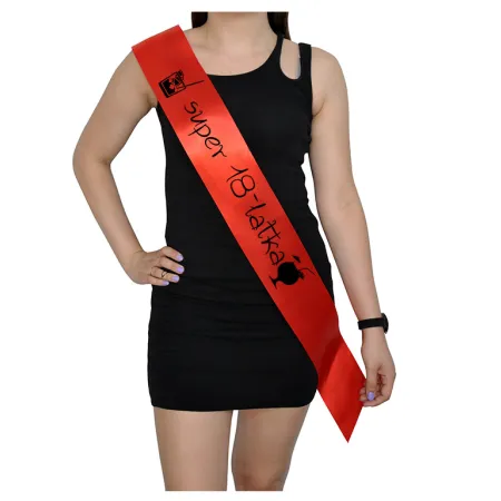 Szarfa CZERWONA Osiemnastka Super 18-latka